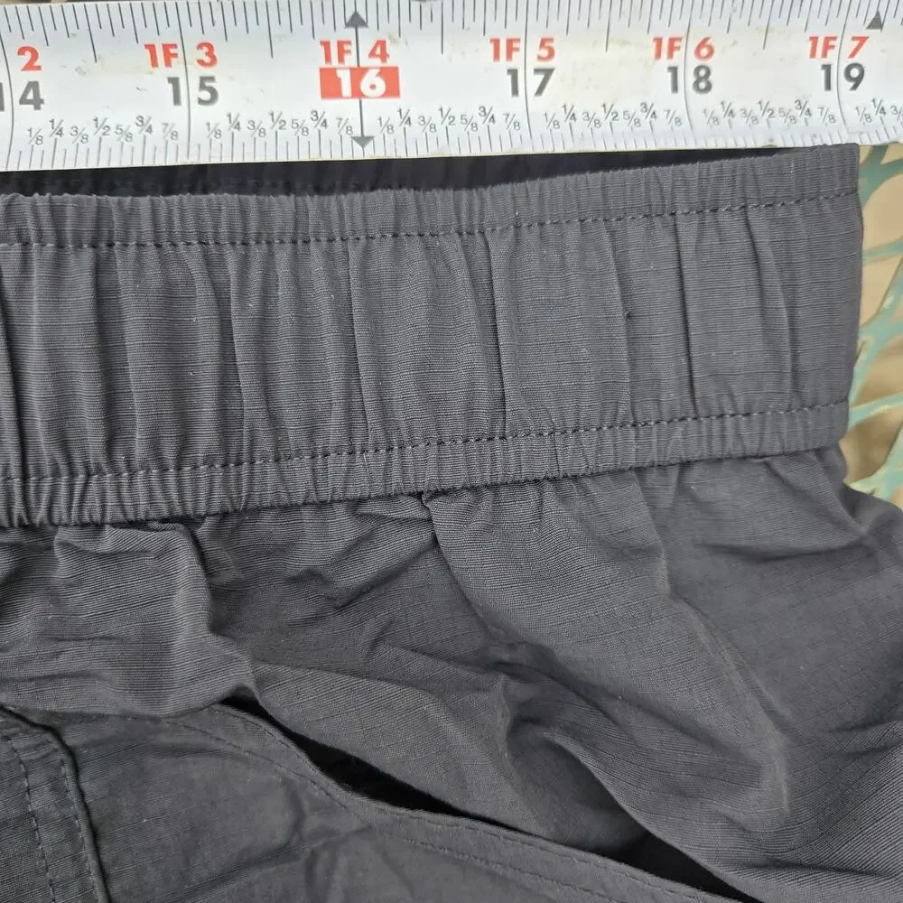 Eddie Bauer Men XL Moisture Wicking UPF+ 50 Ripstop Tech‎ Short XL Black Belted
